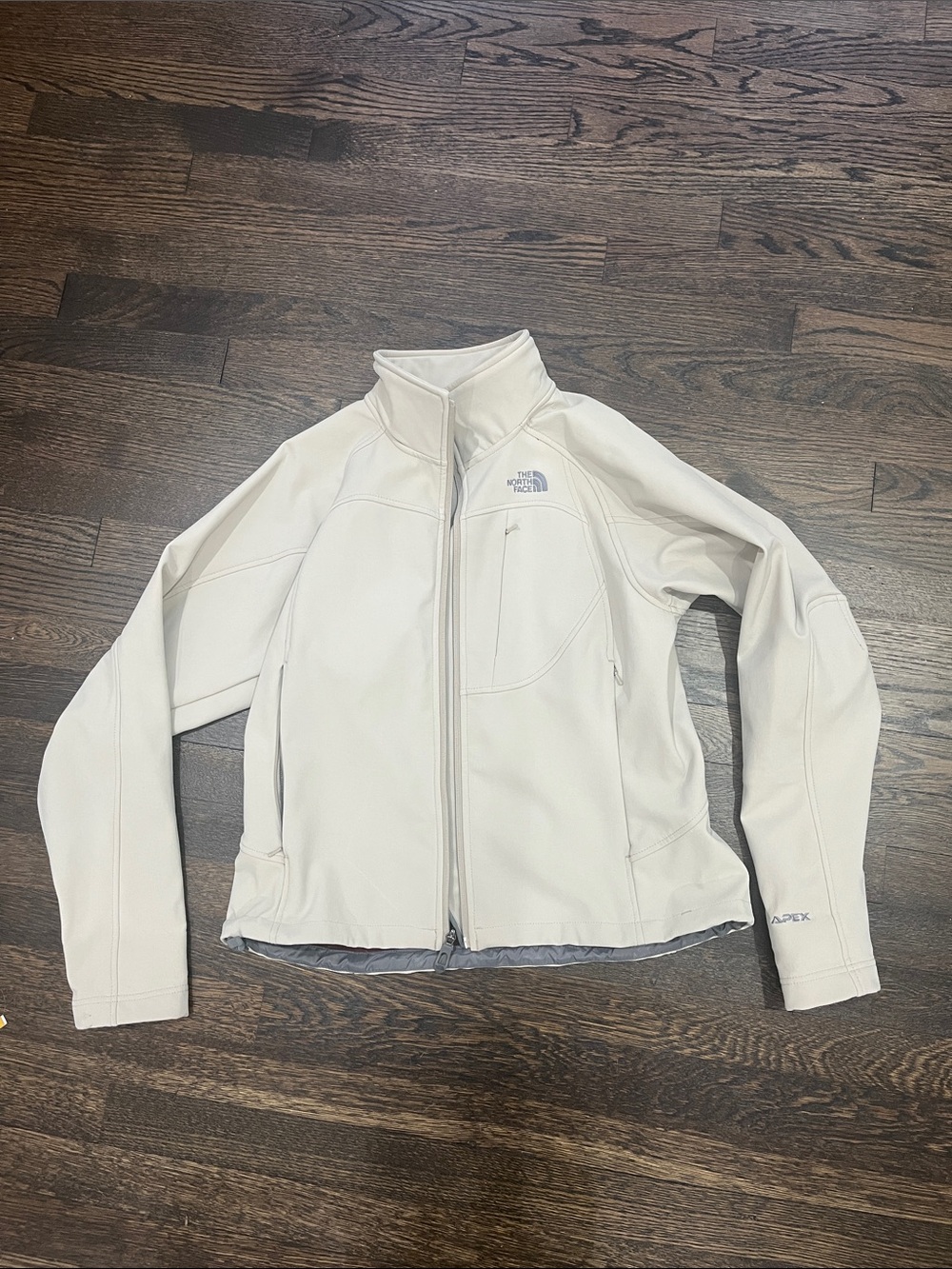 The North Face Kid's Apex Softshell Jacket - Off-White / Cream